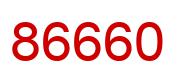 Number 86660 red image