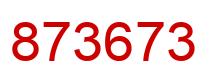 Número 873673 imagen rojo