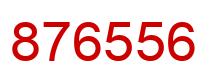 Number 876556 red image