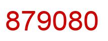 Number 879080 red image