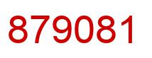 Number 879081 red image
