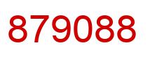 Number 879088 red image