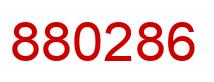 Number 880286 red image