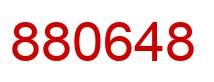 Number 880648 red image