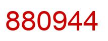 Number 880944 red image
