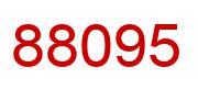 Number 88095 red image