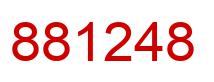 Number 881248 red image