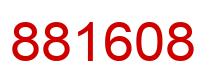 Number 881608 red image