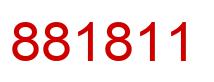 Number 881811 red image