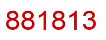 Number 881813 red image