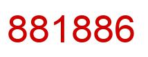 Number 881886 red image