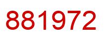 Number 881972 red image