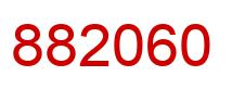 Number 882060 red image