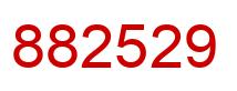 Número 882529 imagen rojo