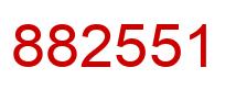 Número 882551 imagen rojo