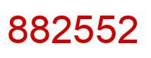 Número 882552 imagen rojo
