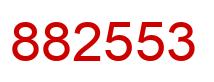 Número 882553 imagen rojo