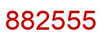 Número 882555 imagen rojo
