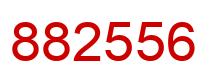 Número 882556 imagen rojo