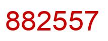 Número 882557 imagen rojo