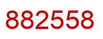 Número 882558 imagen rojo