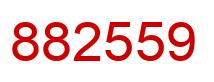 Número 882559 imagen rojo