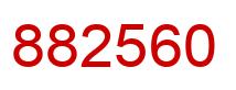 Número 882560 imagen rojo