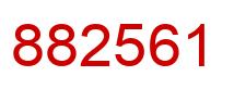 Número 882561 imagen rojo