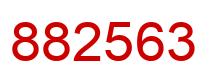 Número 882563 imagen rojo