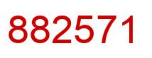 Número 882571 imagen rojo