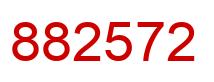 Número 882572 imagen rojo