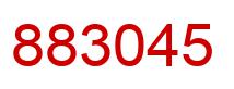 Number 883045 red image