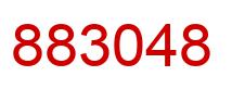 Number 883048 red image