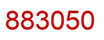 Number 883050 red image
