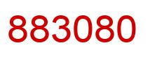 Number 883080 red image