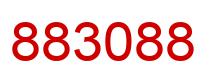 Number 883088 red image