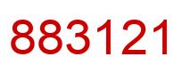 Número 883121 imagen rojo