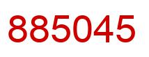 Number 885045 red image