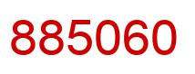 Number 885060 red image