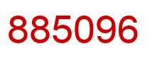 Number 885096 red image