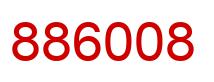 Number 886008 red image