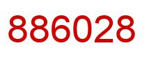 Number 886028 red image