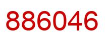 Number 886046 red image