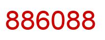 Number 886088 red image