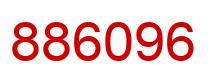 Number 886096 red image