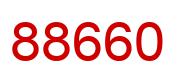 Number 88660 red image