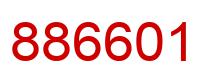 Number 886601 red image