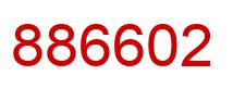 Number 886602 red image