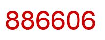Number 886606 red image