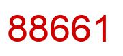 Number 88661 red image